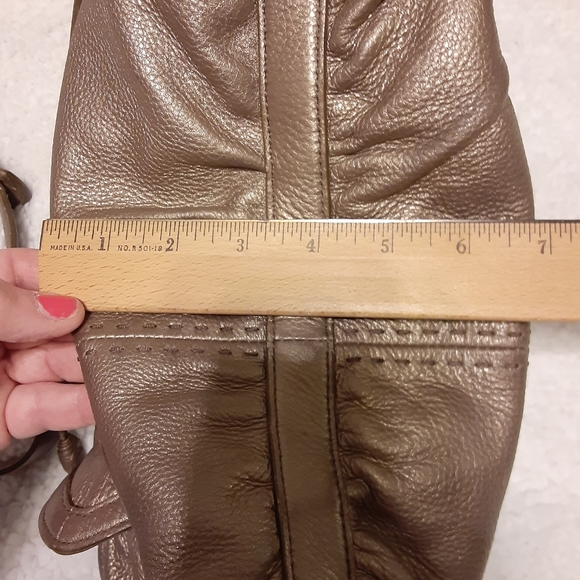 Cole Hahn Bronze Metallic Leather Hobo Bag - Picture 13 of 16